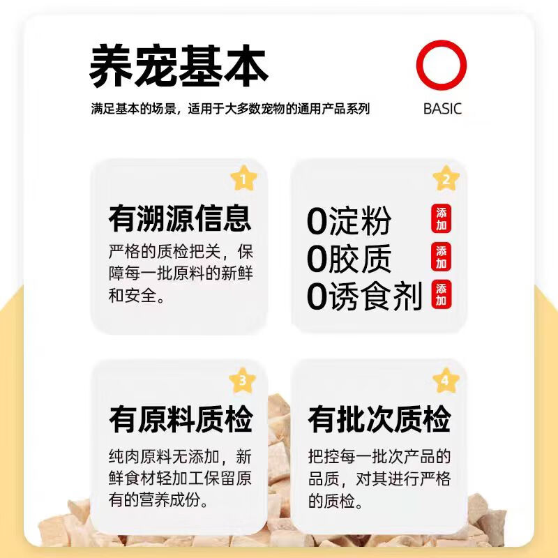 A Fei and Buddy cat snacks chicken freeze-dried adult cats and kittens general pet snacks for dogs and cats pure chicken flavor 100g*3 bags