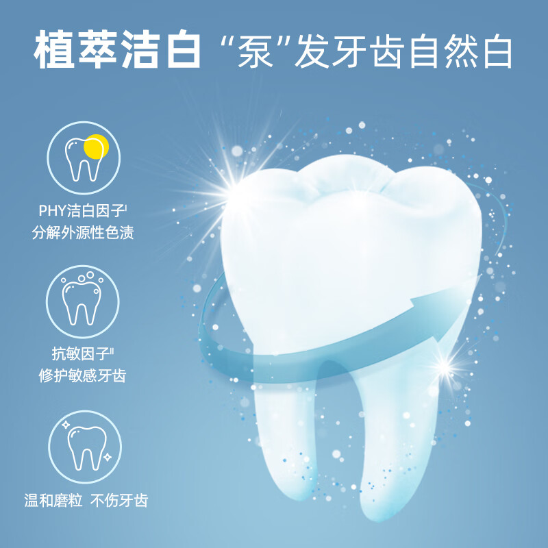 Lengsuanling Anti-Sensitive Pump Whitening Toothpaste Fresh Breath Polar White + Polar Refreshing 2 sticks 260g Recommended by Wu Lei