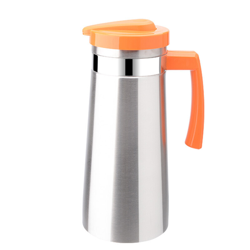 Summer cold kettle, Korean style 304 stainless steel cold kettle, household large-capacity single-layer dry boiled kettle 1ml 304 anti-scalding golden cold kettle 1 point 5L