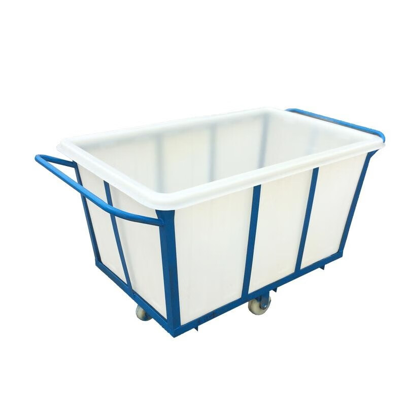Screwman water tank cart turnover cart cloth drop cart dyeing factory push cart loading sailor cart with bucket plastic box wheeled linen cart 1300 square box (1880*1240*770) + cart