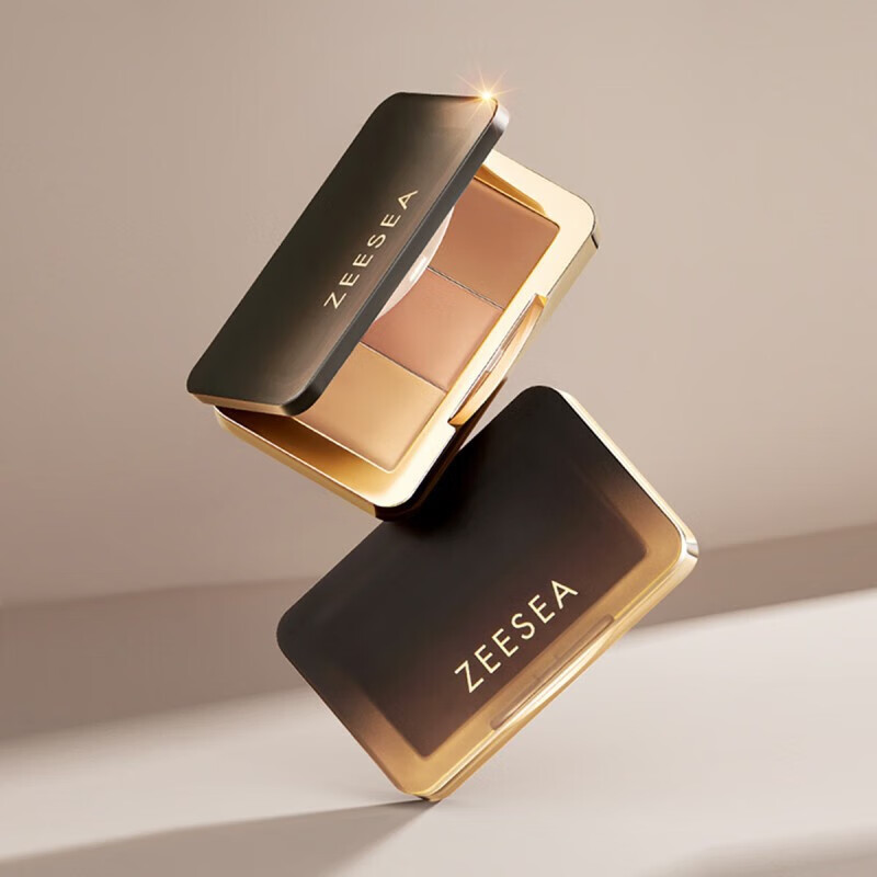 ZEESEA Concealer Palette Pore Invisible Concealer Beauty Makeup Cosmetics Small Black Palette 5g-Natural Color New Year
