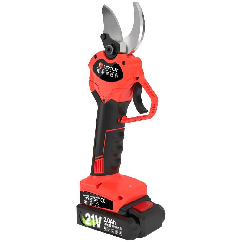 Electric scissors, powerful electric pruning shears, electric shears, fruit tree scissors, branch shears, garden lithium battery fruit tree shears, 4.0 upgraded model, 2 batteries and 1 charge (carton packaging)