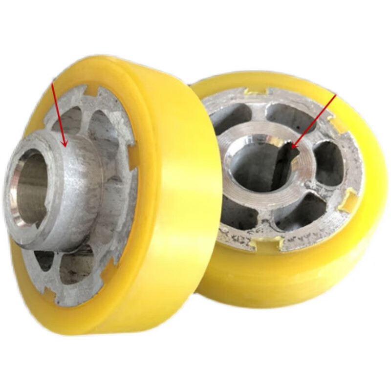 900/770 automatic sealing machine accessories rubber polyurethane rubber wheel driving wheel passive wheel embossing wheel black rubber wheel one price