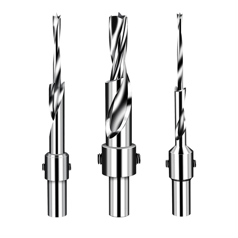 Baolian Woodworking Salad Drill Countersink Screw Drill Secondary Step Countersunk Drill High Speed Steel Drill Core Mother Drill 3*6*100