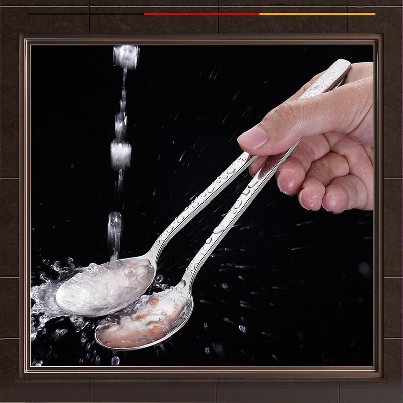 Sansi Steel Spoon Thickened Spoon Household Spoon Rice Spoon Large 316 Spoon 2 Pack No. 1 Member Store