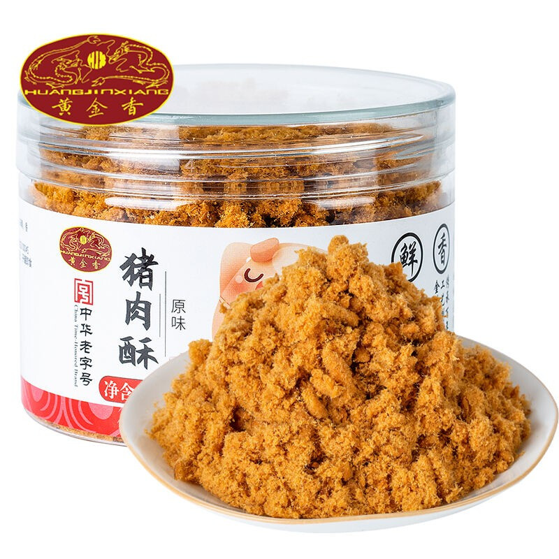 Golden Fragrance Original Children's Nutritional Pork Crispy Floss 108g Made from fresh pork, no preservatives added to flavored sushi ingredients