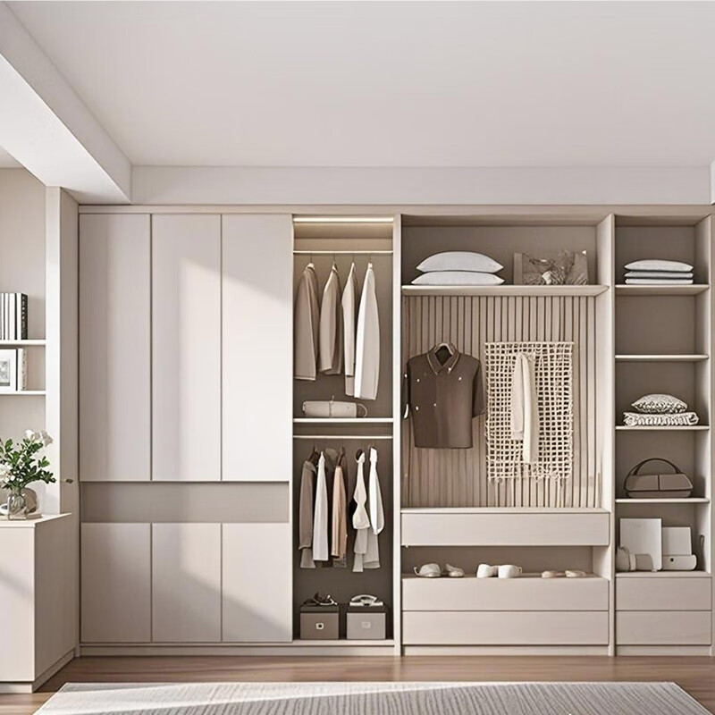 Senheda whole house customized wardrobe wine cabinet sideboard cabinet balcony cabinet home paint-free ENF environmentally friendly customized solid wood board door-to-door measurement + custom consultation