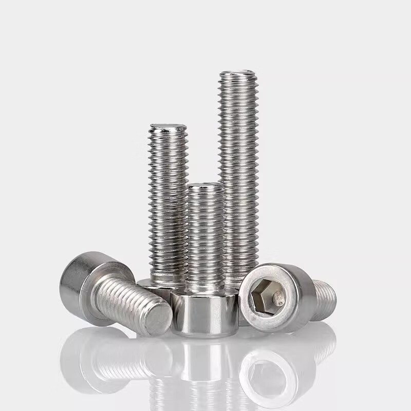 Bingneng 304 stainless steel small head diameter inner hexagonal screws narrow cap small head cylindrical head cup head bolt screw mm M3*12*4.5 head diameter 50 pieces