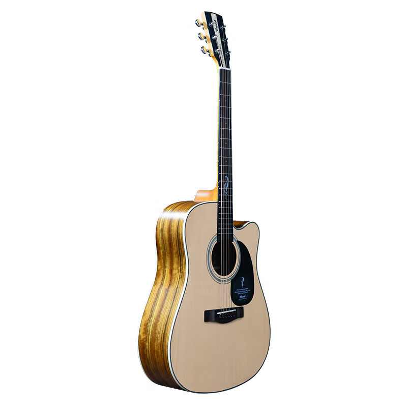 BROOK V12 S25 Guitar Single Board Folk Guitar Top Single Wood Guitar Beginner Instrument 41-inch Wood Color Cutaway V12N-DCM Matte Acoustic Model
