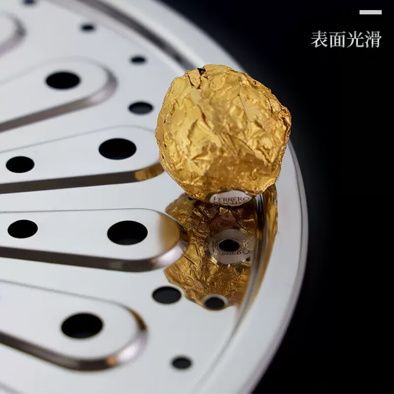 Stainless steel steaming sheet, steaming plate, steaming rack, steamer, steamer sheet, steamed bun pad, wok compartment, steaming grid, steamer, steaming grate 28cm (steamer cloth included)