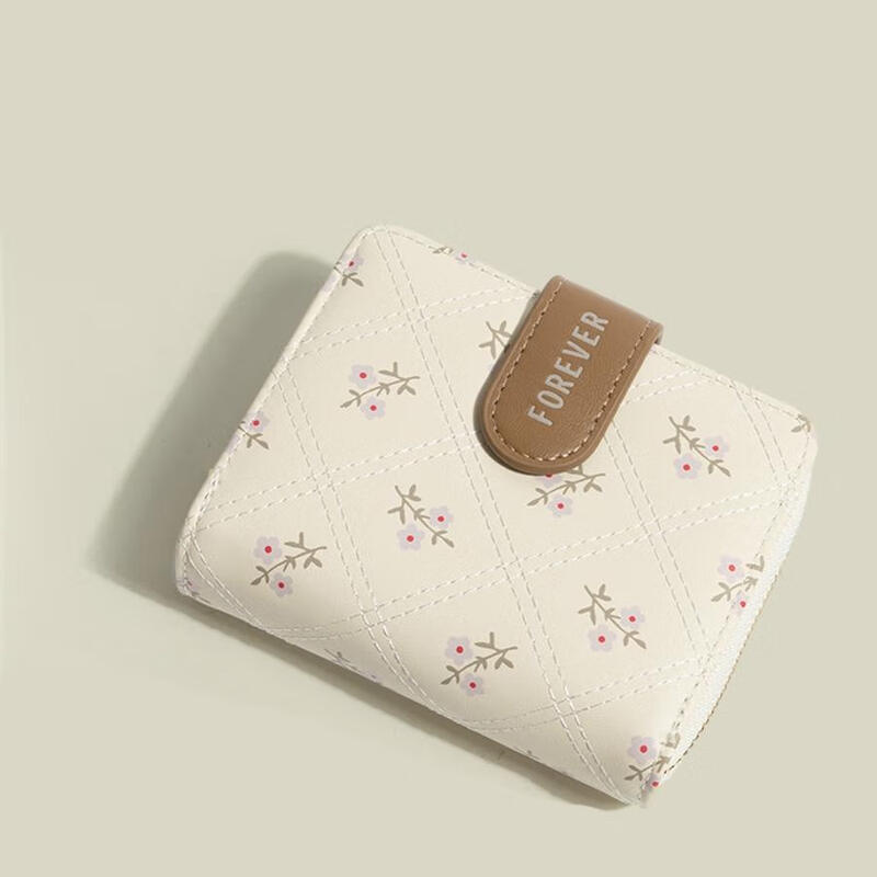 Copperni Wallet Women's Large Capacity Student Card Bag All-in-one Multifunctional Coin Purse Bank Card Storage Bag Beige