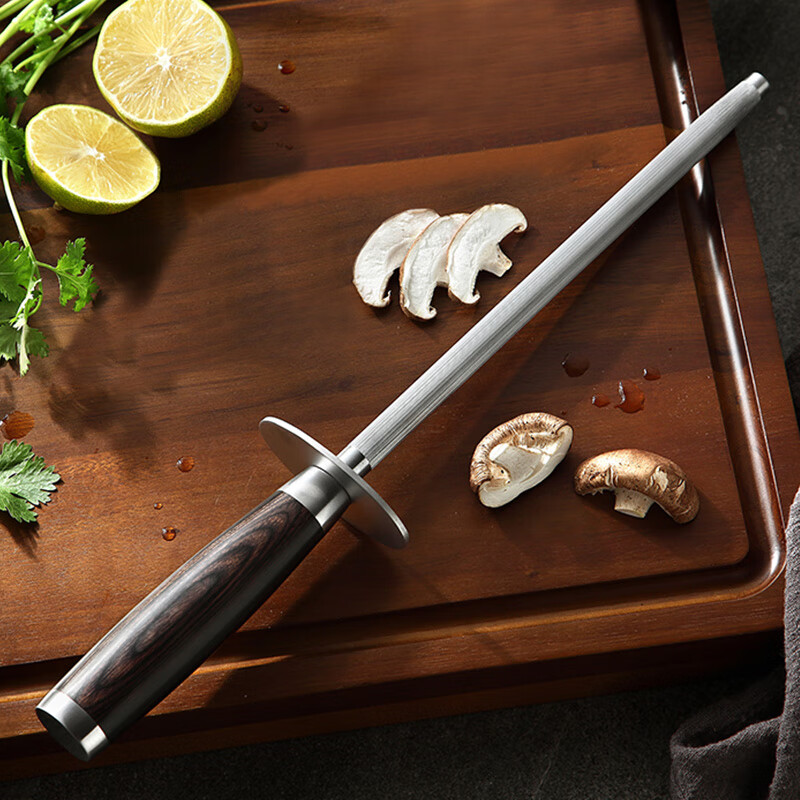 Shinzuo knife sharpening stick high carbon steel knife sharpening stick chef sharpener sharp household kitchen knife sharpening tool butchery knife stick