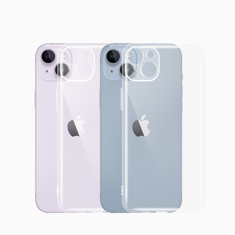 Snowkids is suitable for Apple 14 mobile phone case, iPhone 14 anti-fall ultra-thin protective case, fine hole full cover, transparent silicone soft TPU dust-proof goggles