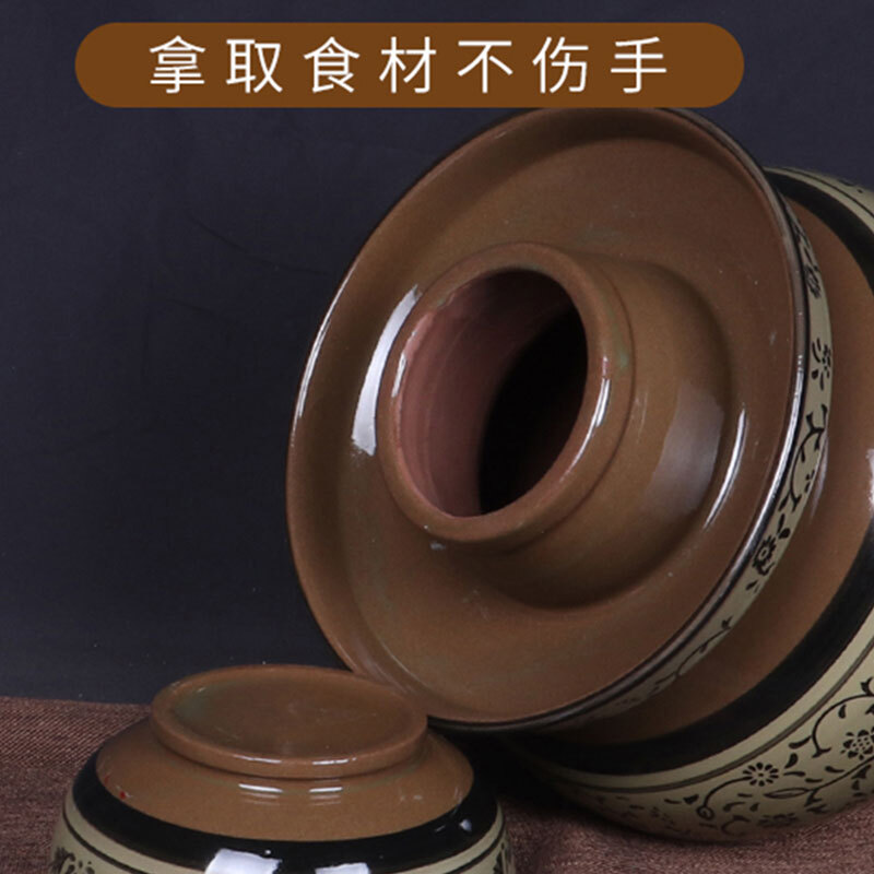 Meipai Sichuan pickle jar with lid pickle jar pickle jar earthenware ceramic household old-fashioned thickened pickle jar ll water capacity 8 pounds