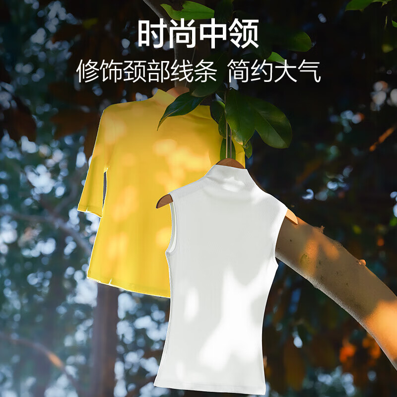 Montagut modal cotton half turtleneck bottoming shirt for women, slim and fashionable quarter-sleeved thin short-sleeved half-sleeved bottoming shirt