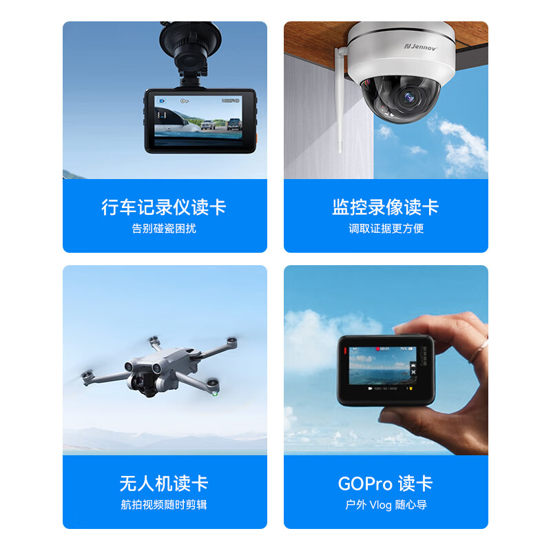 Biaz Apple mobile phone three-in-one card reader USB interface memory card camera card iPhone external SD\TF memory card Lightning plug-in card otg transfer