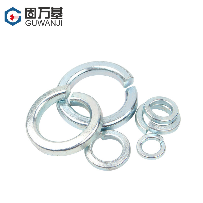 Guwanji grade 8.8 galvanized spring washer open spring washer metal washer screw spring washer M16 40 pieces (thick style)