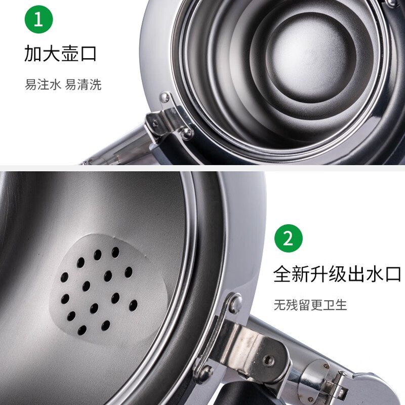 Shunda (SND) kettle 304 stainless steel straight body kettle household kettle gas induction cooker universal 3L