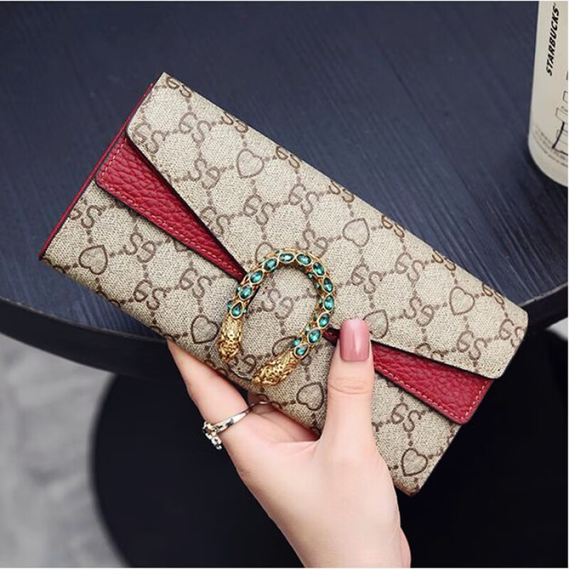 Chanel Xiaoxiang Pure Leather Soft Leather Wallet Women's Long Genuine Leather Cowhide Large Capacity Color Simple Fashion 2025 New Burgundy