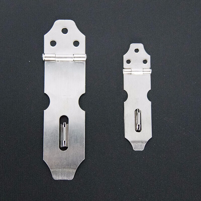 Jingluo KCAA-561 stainless steel lock anti-theft door buckle door nose latch padlock hasp lock plate lock plate lock padlock (with screws) 3 inches (large size 3)