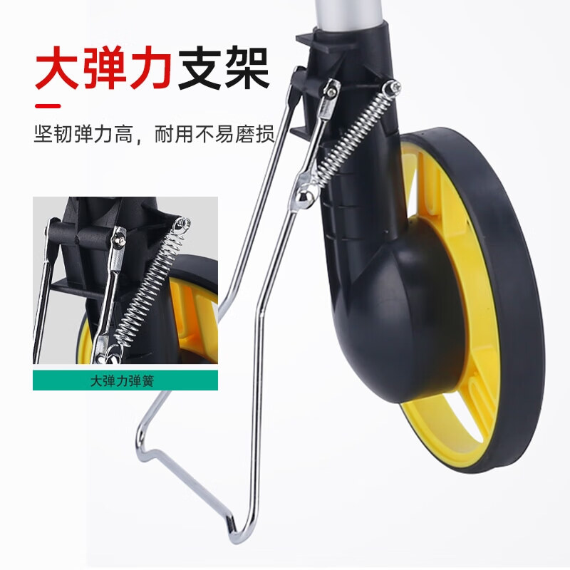 Haitai Hi-tech distance measuring wheel roller handheld measuring wheel distance meter land area measurement measurement push ruler small wheel mechanical model