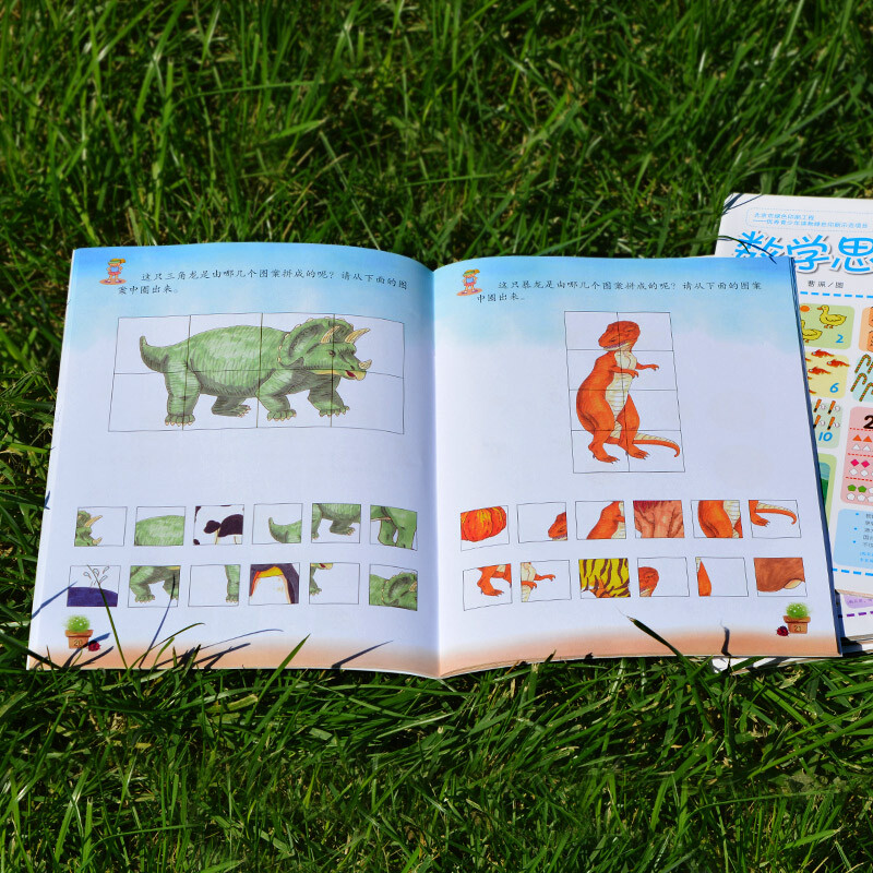 Mathematical thinking game book to awaken the learning brain of children aged 3-6 (set of 6 volumes in total)