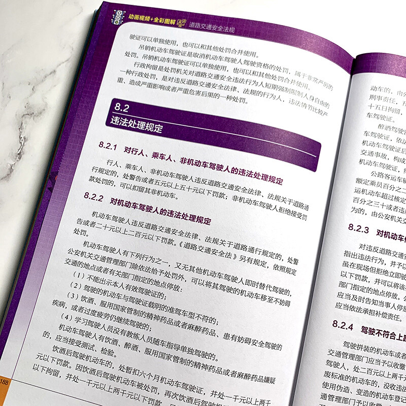 Animated video + full-color illustrations Road traffic safety regulations