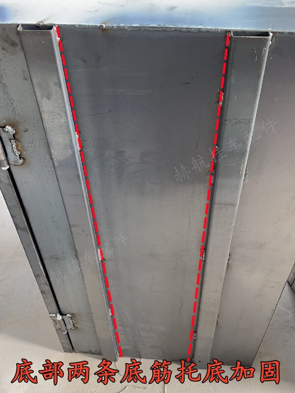 Semi-trailer large truck iron lock rod thickened tool box cuboid trailer universal rear ramp custom stainless steel 90cm*50cm*50cm