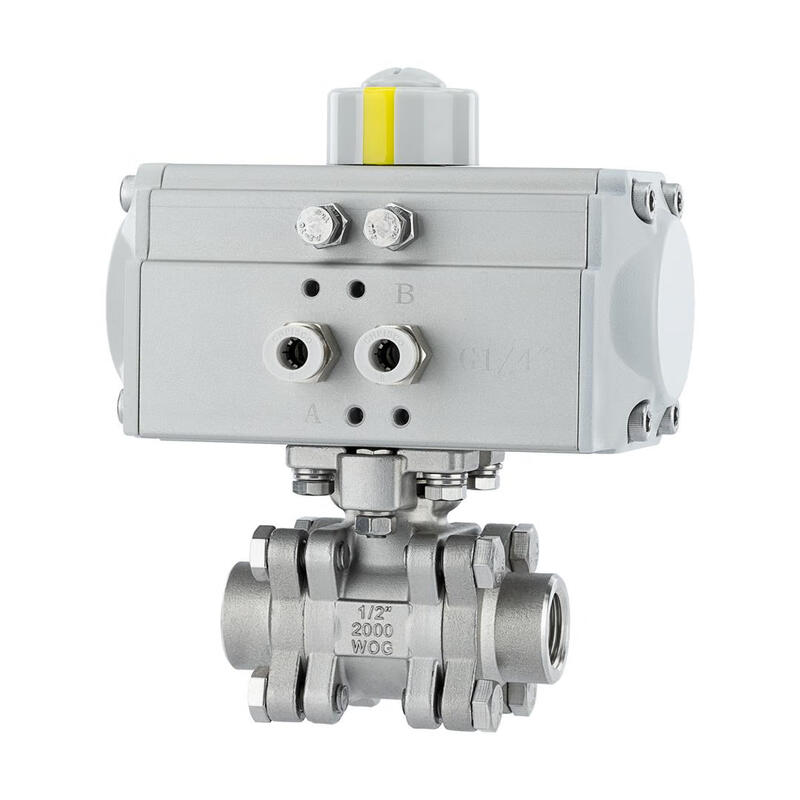 NANVA pneumatic stainless steel medium pressure internal thread ball valve 2000WOG PN63 Q611F-63P DN25-304