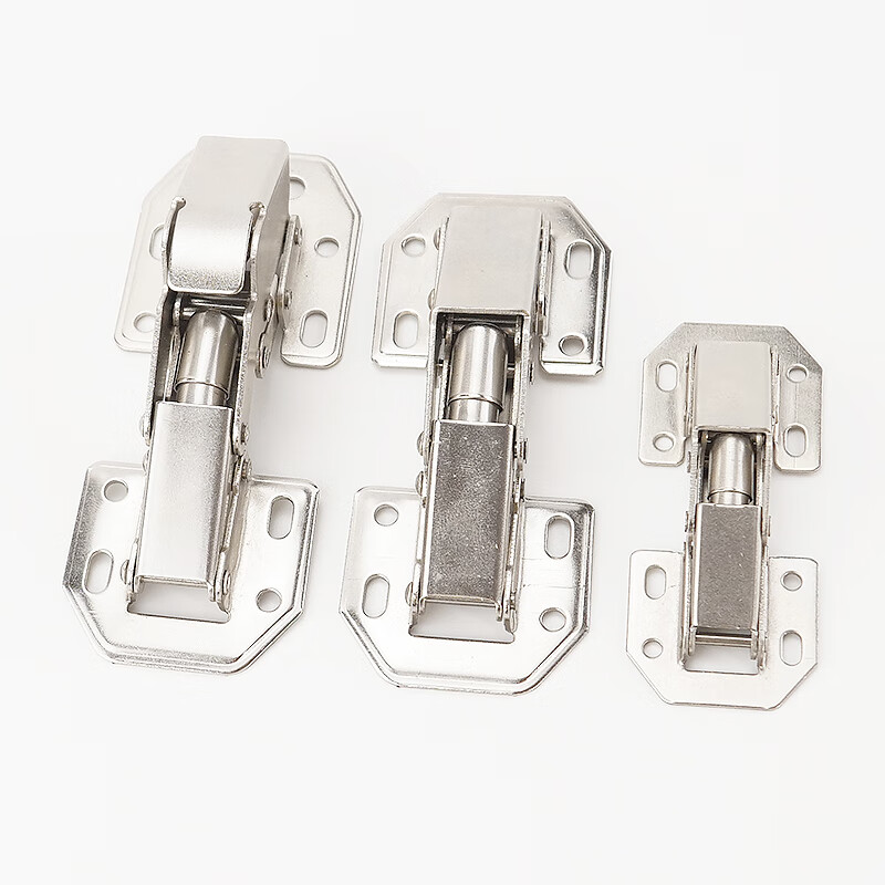 Hasdick Beijing Warehouse Delivery Hole-Free Hinge Cabinet Wardrobe Hinge Frog Hinge Hydraulic Buffer Hinge With Screws HKsq-211 4 Inch with Hydraulic Buffer