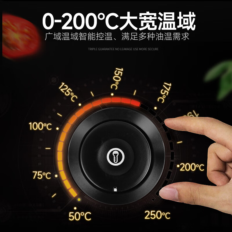 AISHIQI electric fryer commercial fryer electric fryer stall fried potato machine snack constant temperature single-cylinder fried skewers machine fried chicken French fries deep fryer ASQ-81