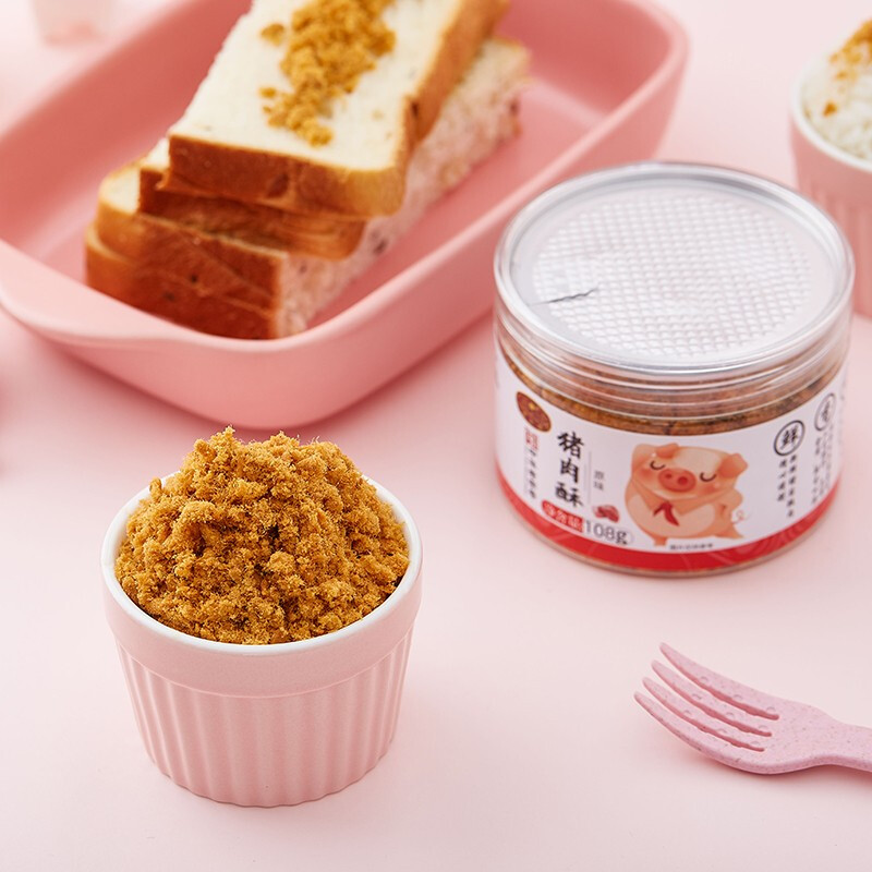 Golden Fragrance Original Children's Nutritional Pork Crispy Floss 108g Made from fresh pork, no preservatives added to flavored sushi ingredients