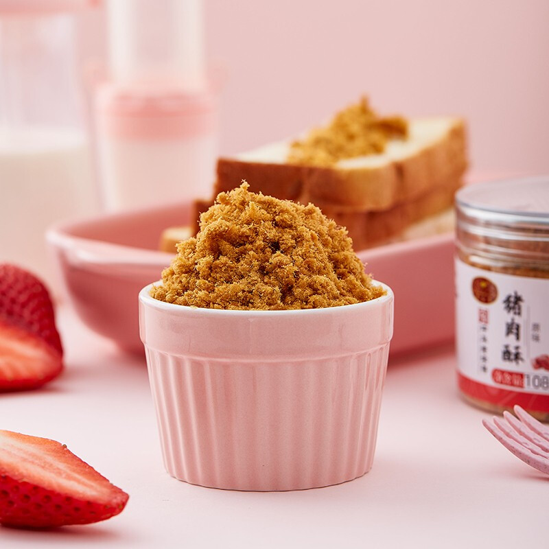 Golden Fragrance Original Children's Nutritional Pork Crispy Floss 108g Made from fresh pork, no preservatives added to flavored sushi ingredients