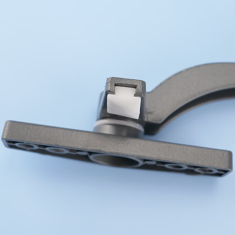 Hasdick Jingcang delivery window handle 50-type aluminum alloy single-point casement window handle 7-word window lock for outward-opening window curtain wall hanging window handle dark gray right handle HKsq-149