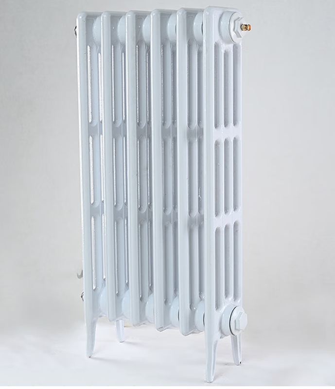 Xinjingtong old-fashioned household cast iron radiator four-column 760 type inner cavity sandless column wing engineering cast iron radiator 760 model silver powder 10 pieces set