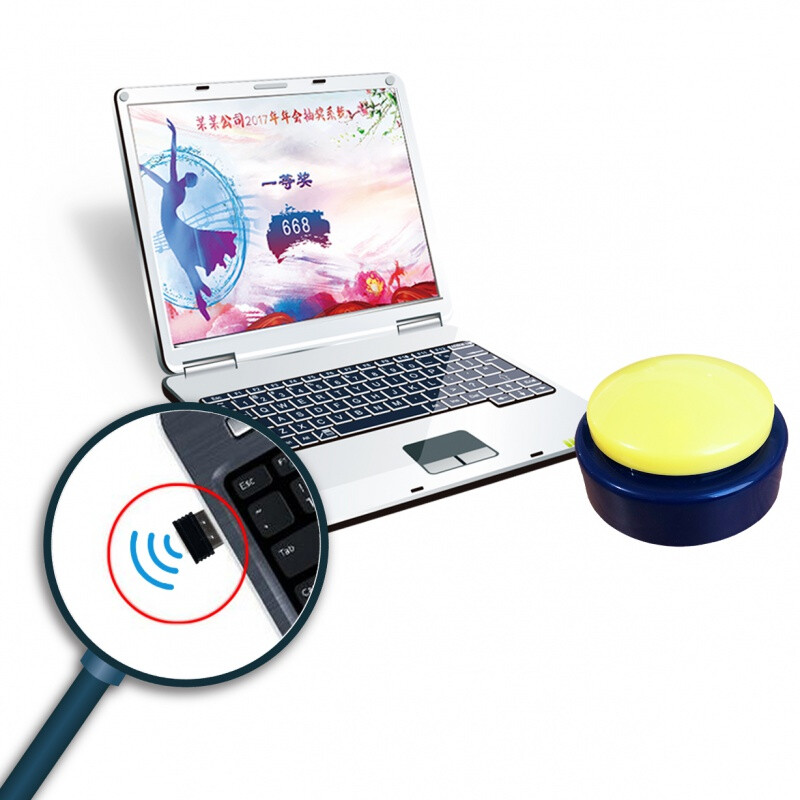 Wireless lottery button USB switch button full keyboard simulation custom space enter delete copy wireless button