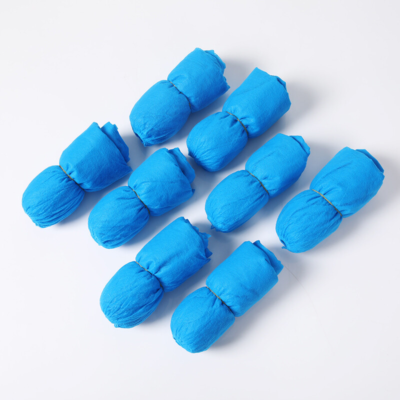 Meiya disposable non-woven shoe covers thickened 80 pieces non-slip indoor computer room model room household dustproof breathable foot covers