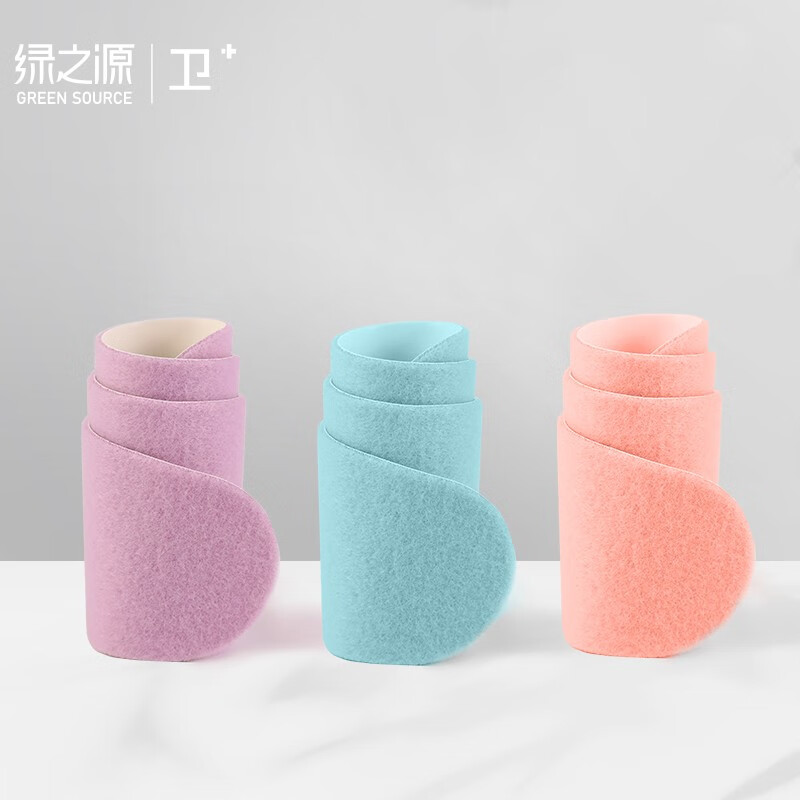 Green Source Washable Sticky Solid Color Toilet Seat Cushions 3 pairs 6 pieces Anti-slip toilet stickers bathroom seat mats