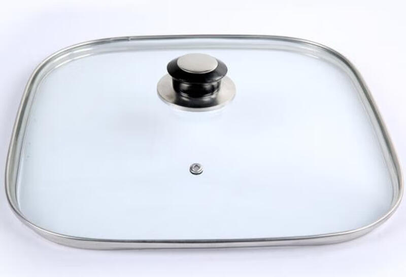 Baichunbao square pot lid Korean multifunctional electric pot lid square pot lid 16-32CM square tempered glass lid 1 inch 30 square lid