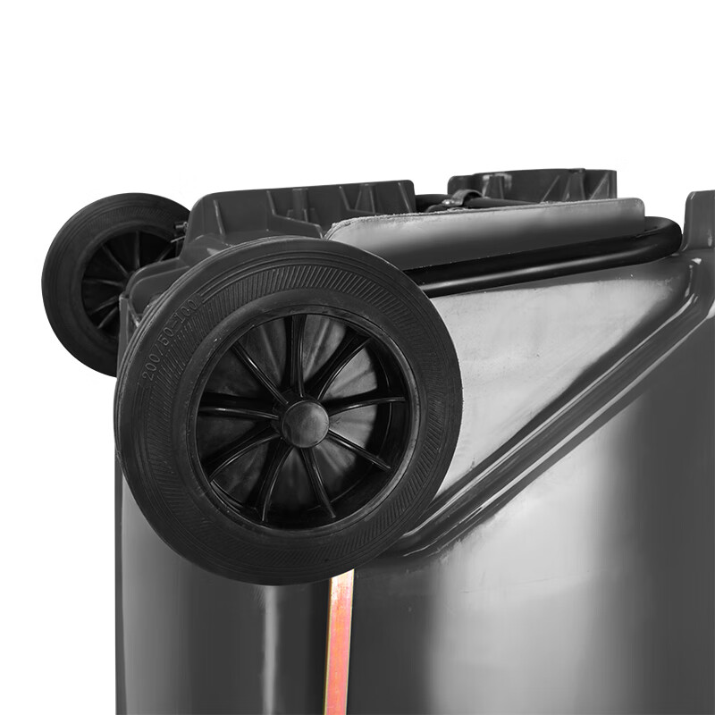 Supercloud 120L outdoor large trash can large with lid and pedal commercial outdoor sanitation hotel kitchen waste classification thickened large capacity plastic outdoor property black gray