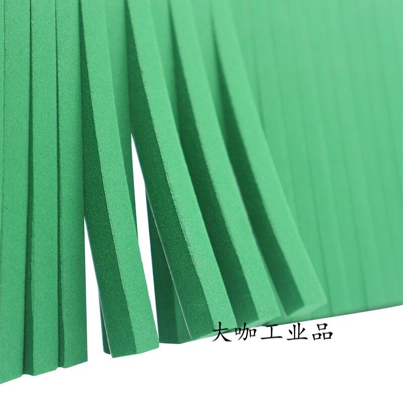 60 degree knife elastic pad green sponge rubber indentation strip automatic die cutting machine knife mold sponge pad R50 elastic high elastic 50 degree T50 thick 12mm wide 10mm straight strip