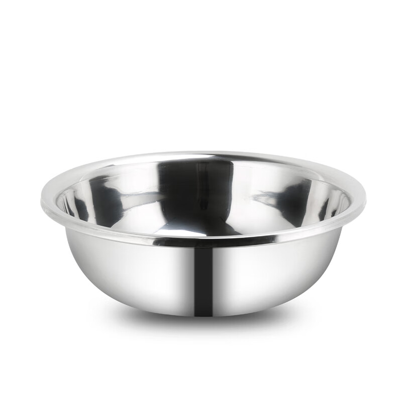 Erisi baby vegetable basin large basin round extra thick basin basin bath basin vegetable and fruit basin rice basin stainless steel thickened 66CM