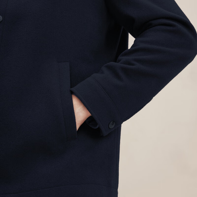 EMZ Ordos pure wool autumn and winter new business jacket men's short lapel woolen men's jacket