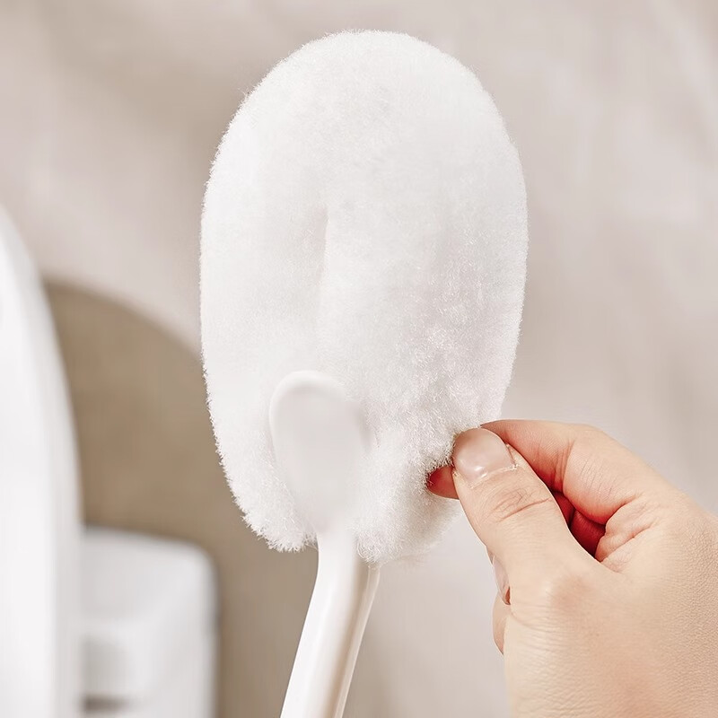 Home KATEI STORY Japanese Toilet Brush No Dead Angle Soft Bristles Toilet Cleaning Strong Decontamination Brush Household Washing Squat Toilet Brush Toilet Brush 2 Pack
