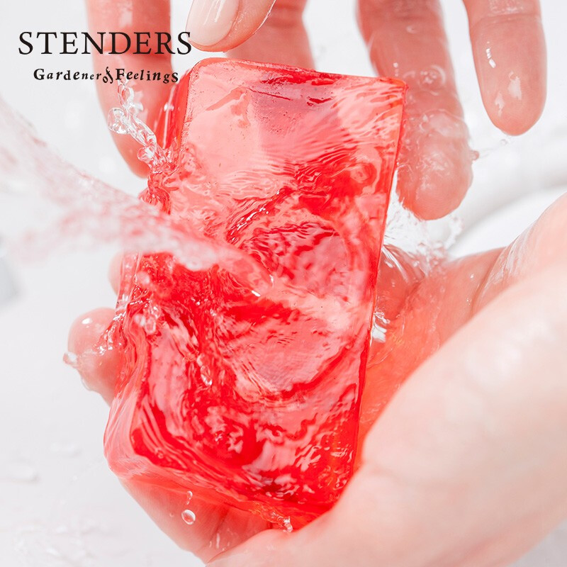 STENDERS Zhong Chuxi same style Damascus rose handmade soap 100g cleansing and bathing fragrance soap New Year gift