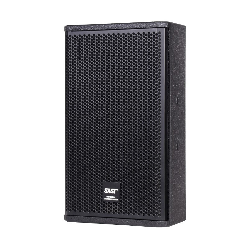 SAST professional stage conference speaker set, stage wedding performance conference bar KTV audio outdoor set HiFi speaker high power 10-inch speaker + MV-200X function + microphone + mixer + effector
