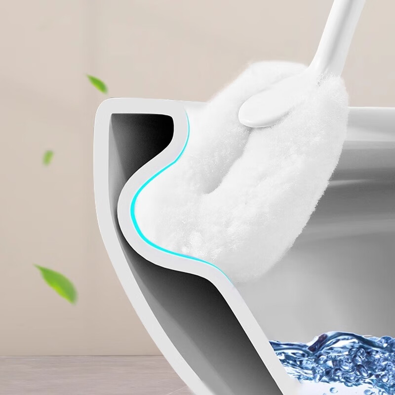 Home KATEI STORY Japanese Toilet Brush No Dead Angle Soft Bristles Toilet Cleaning Strong Decontamination Brush Household Washing Squat Toilet Brush Toilet Brush 2 Pack