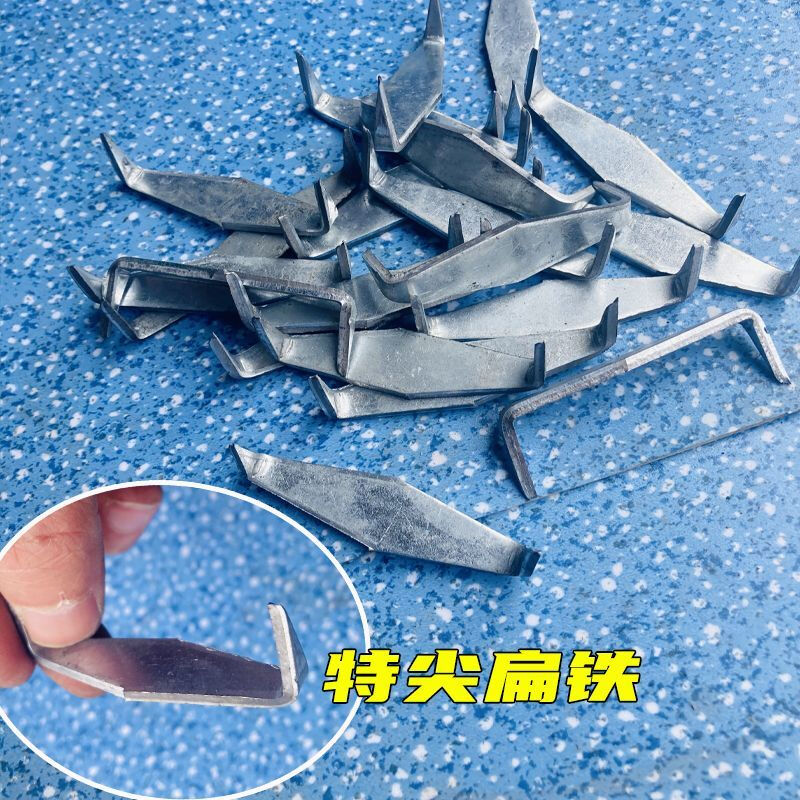 Vinoa fixed wood grab nails Martin carpentry u-shaped nails without punching double-headed nails to repair cracks with two pointed horse king nails horse nails (about 5.5 cm) 5 pcs