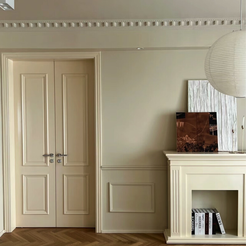 Chongqing Xiaoxiao Wooden Door Double Door Bedroom Customized Painted Solid Wood Solid Wood Composite Painted Door