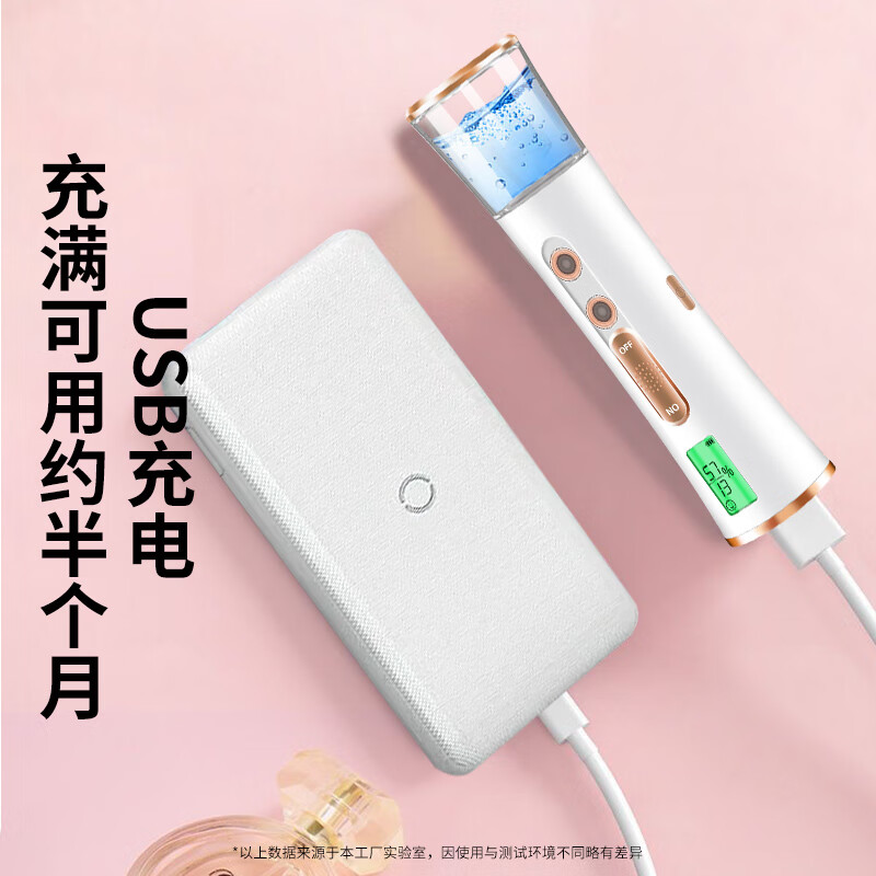 Chuxian nano-level hydrating spray instrument for home use, facial humidification sprayer, cold spray instrument, handheld beauty steamer, moisturizing portable water light oxygen injection instrument, skin detection, upgraded dual-hole spray, LCD display
